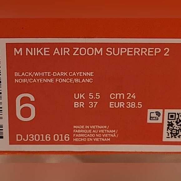Nike Air Zoom super rep 2 size 6 black shoe - Picture 15 of 16